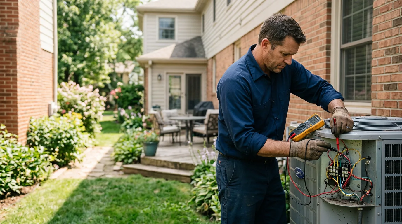 HVAC technician working near Loop, TX